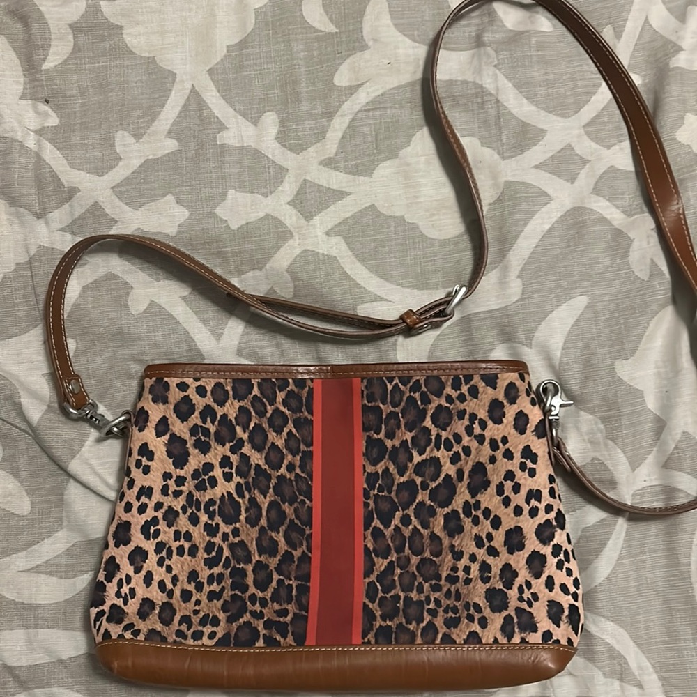Barrington leopard cross body bag